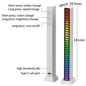 SMART RGB LED LUZ BARS MUSIVENS INDICADOR LIGHT RICMO ABIENTE LIGH