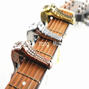 Alice A007G Metal Crocodile Guitar Capo Clamp For Acoustic Electric Guitar GoldSilverBronze Wholes1698941