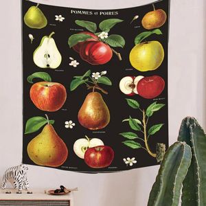 Tapestries Nordic Wall Tapestry Plant Butterfly Vegetable Catcus Printing Boho Home Decor Background Cloth Dorm Blanket Tablecloth