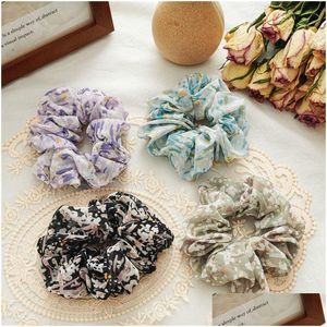 ポニーテールホルダー2023新しい弾性バンドColorf Cartoon Beautif Scrunchies Hairband Ladies or Girls Hair AccessoriesドロップDE DHGARDEN DHMSO