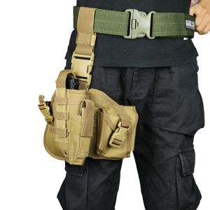 Väskor bergsbestigning Militär benväska Taktisk midja hängande benväska tillbehör utomhus kamouflage taktisk utrustning täcker blosa