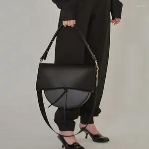 Shoulder Bags 2024 High Quality PU Leather Handbag Women Bag Fashion Retro Big Capacity Crossbody Casual Tote Female Clutch Purse