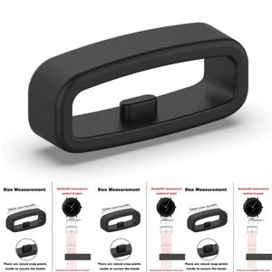 10pcsラバーウォッチストラップバンドキーパーループセキュリティホルダーリテーナーリング18mm 20mm 22mm for samsung garmin xiaomi huawei asmazfit