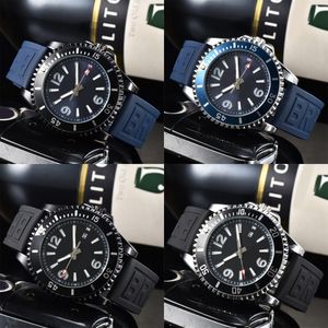 Mens watch rubber superocean designer watches high quality chronograph aaa orologio blue black quartz movement wristwatches waterproof luminous sb080