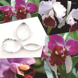 Baking Moulds Stainless Steel British Sugar Flower Tool Phalaenopsis Cutting Mould Style Turning DIY A345