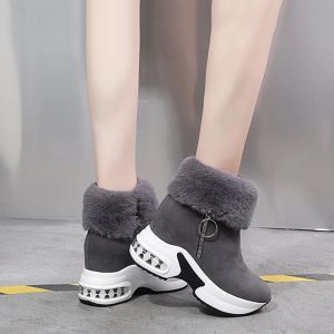 Winter Women Warm Sneakers Platform Snow Boots 2023 Ankle Boots Female Causal Shoes Ankle Boots for Women Lace-up Ladies Boots