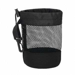 Yfashion Mesh Golf Ball Bag dragstring påse stor kapacitet nyförvaringspåse för tennisbollar gym duschvinge leksaker 16,5 x 14 cm d5p0#