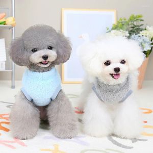 Dog Apparel Pet Clothes Soft Plush Fleece Vest Pullover For Small Dogs Cats Cute Winter Warm Puppy Sweater Jacket Supplies