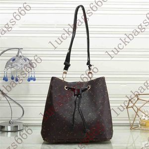 Designers de alta qualidade saco NEONOE Bucket Bag Bolsas de Ombro Flor Bolsas Mulheres Tote Marca Carta Genuína Bolsas Crossbody Bag M44016 Dhgate Bags