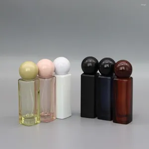 Butelki do przechowywania butelki szklana pokrywka atomizer zapach Dozownik perfumy kosmetyczne pojemnik na sprayer płynny sprayer sprayerowy