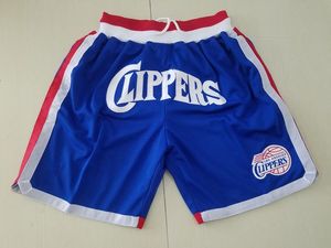 Mens''los''Angeles''clippers'authentic krótkie koszykówkę Retro Haftowane Casual Athletic Gym Shorts 05