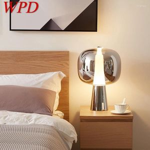 Lâmpadas de mesa WPD Nordic Modern Glass LampFashionable Luxo Sala de estar Quarto Personalidade Criativa LED Decoração Desk Light