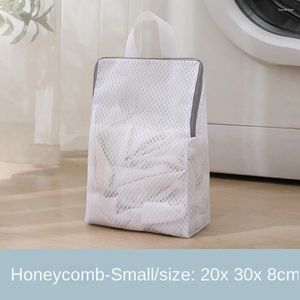 Laundry Bags Set Of 4 Polyester Bag Handle Honeycomb Mesh Lingerie Zippered Basket Sock Bra Baby Items