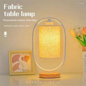 Table Lamps Led Reading Light Solid Wood Wooden Household Creative Home Decoration Lighting Tool Desk Lamp Metal Modern Simple Night