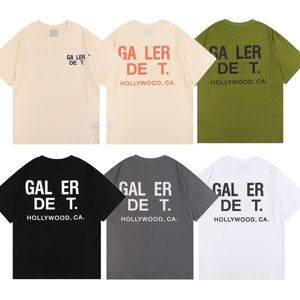 Frankrike Mens Designer T-shirts Fashion Short Sleeve Luxury Letter Mönster T-shirt Galleri Dept Man Tee Cotton Graphic Clothing Plus Size 2xl 3xl 4xl 5xl