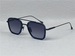 modedesign man solglasögon 006 fyrkantiga ramar vintage stil uv 400 skyddande utomhusglasögon med fodral