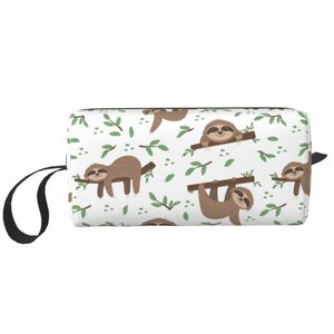 viaggio carino bradipo modello borsa da toilette carino kawaii pigro animale trucco cosmetico organizzatore donne bellezza storage dopp kit caso A1Zr #