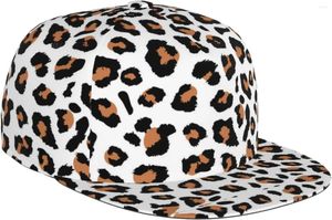 Boll Caps Fashion Leopard Print baseballhattar för män Kvinnor Justerbar mesh trucker cap sommar