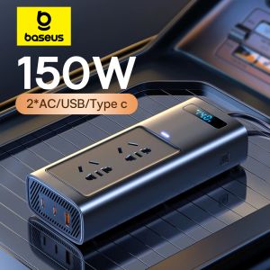 Baseus Car Inverter DC 12V в AC 220V 150 Вт Автоверсират Тип-C USB-зарядный заряд