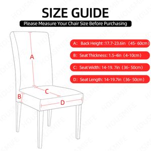 Geometrisk matstol täcker spandex elastisk stol slipcover fodral stretchstol omslag för bröllop hotell bankett matsal