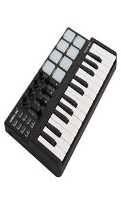 Tragbarer Mini-USB-Keyboard-Controller mit 25 Tasten und MIDI-Drum-Pad-Controller3897843