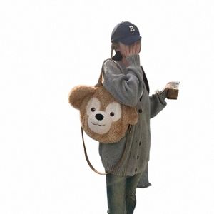 zhao Lu Si Same Duffy Bear Big Face Bag Hundred Carto Bear Doll Shirley Mae Shoulder Bag Plush Handbag o3ji#