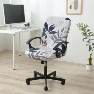 Chair Covers Printed Computer Cover Elastic Office Non-Slip Rotating Seat Case Universal Armrest Protector