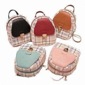 Mini zaino in zaino per donna per donna spalla a quadri phe borse coreano fi per borsa femminile 2022 Nuovo arrivo 15an#