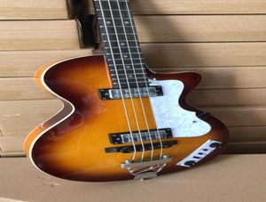 Sunburst Hofner Mini Pickups 5002 Club Bass Guitar hicb seriesvbasseトップ品質Hct bajoがドイツ1990649でデザインされています