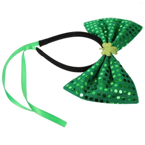 Köpek giyim evcil hayvan saç bandı headdress St Patrick's Day Cat Cator Decor Dreses Makyaj Makyajları Parti Baş Bandı Kumaş Cosplay