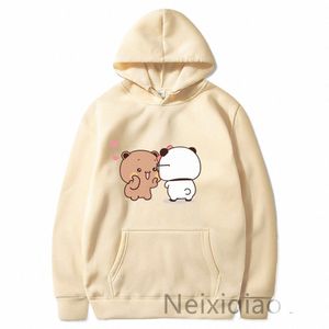 plus Size Panda Bear Cute Carto Hoodie Bubu Dudu Kawaii Clothing Men Women Couple Autumn Winter Sweatshirts Harajuku Pullover U8VM#