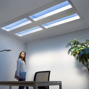 Nowy styl niebieskie niebo inteligentna lampa sufitowa do łazienki salon kuchnia naturalne oświetlenie wewnętrzne lampa sufitowa Blue Skylight