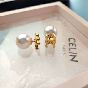 Stud Luxury Pearl Brand Designer örhängen för kvinnor Guld charm örhänge smycken