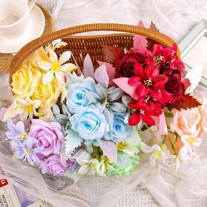 Декоративные цветы для вечеринок Искусственный букет Реалистичный яркий цветок для свадебной композиции Простота обслуживания