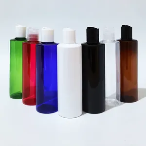 Bottiglie di stoccaggio 30 pezzi 250 ml vuote di plastica bianca nera con coperchio a disco per oli essenziali shampoo sapone liquido imballaggio cosmetico gel doccia