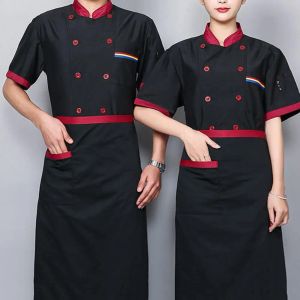 2023 Новый Unisex Restaurant Kitchen Chef iniform Рубашка с короткими рукава