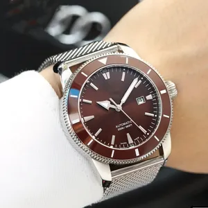 U1 Toppkvalitet AAA Bretiling Super-Ocean Heritage Watch 42mm B20 Automatisk mekanisk full fungerande rostfritt stålband Sapphire Glass Wristwatches