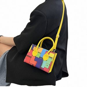 aprxu 2022 New Candy Colorful Rainbow Women's Bag Tote Bag Summer Handbag Shoulder Bag Women L9fy#