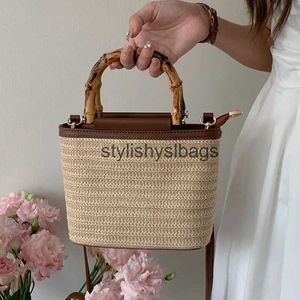 Totes Simple Design Woven Womens Bag 2024 New Cross Body Bag Fashion Womens Handbag H240330