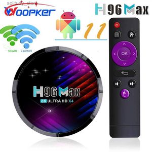 Set Top Box Woopker S905X4 Smart TV Box Android 11.0 4GB 64GB AV1 HDR+4K 60F Dual WiFi Android 11 Media Player H96 Max X4 2G16G Q240330