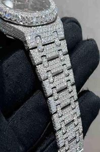 2022 Neue Version Ston Skeleton Watch PASS TT Herrendiamanten Hochwertiges mechanisches ETA-Uhrwerk Luxus Iced Out Saphir glänzend2NL52408940