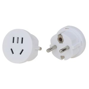 AU oss till EU -adapter CN China Plug -adapter Australisk AU till Euro KR Power Adapter Travel Converter 2 Round AC Wall Charger