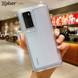 Huawei P40 Pro Protective HD Clear Hard Back Cover for Huawei Mate 40 30 Proの豪華な衝撃バンパー透明な電話ケース