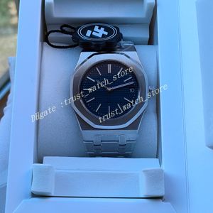 3-цветный циферблат Синий Super ZF Factory Men 39MM X 8,6MM ZFf 15202 Мужские часы Cal.2121 Механизм Автоматический браслет из стали 904L Ультратонкий корпус Наручные часы Super Version