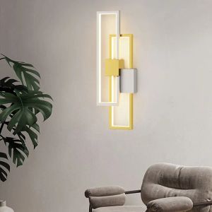 Modern enkel lång fyrkantig säng vägglampa korridor korridor veranda vägglampa netto rött sovrum vardagsrum trappa balkong lampa