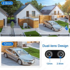 SIM -карта TNNIAN 4K 8MP 4G Двойной линзы IP CAMERA SECURING AI Human Tracking Outdoor Ptz Wi -Fi Supiallance Camera Camer