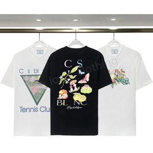 디자이너 남성 TSHIRT 최고 카사 블랑 티 셔츠 패션 티 패션 티 여성 여름 패턴 클래식 스웨트 셔츠가 남자 고급 티셔츠 크기 S-3XL