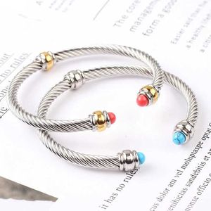 Bracciale intrecciato in acciaio inossidabile Gioielli intarsiati da donna Accessori per spettacoli per feste di nozze Regali per le vacanze Non ossidati