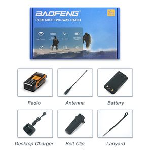 2023 2pcs baofeng uv16 max v2 10w alta antena de alta potência walkie talkie portátil transceptor à prova d'água portátil