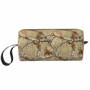 Personalizado Real Tree Camoue Camo Padrão Saco de Higiene Pessoal para Mulheres Cosméticos Maquiagem Organizador Lady Beauty Storage Dopp Kit Box V7Xk #